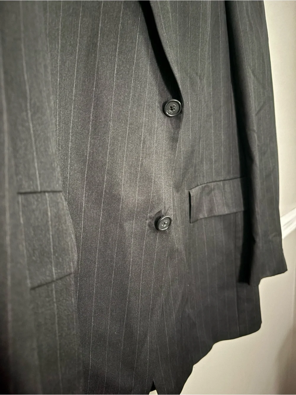 Hart Schaffner Marx Gold Trumpeter Gray Pinstripe Blazer XXL Nordstrom